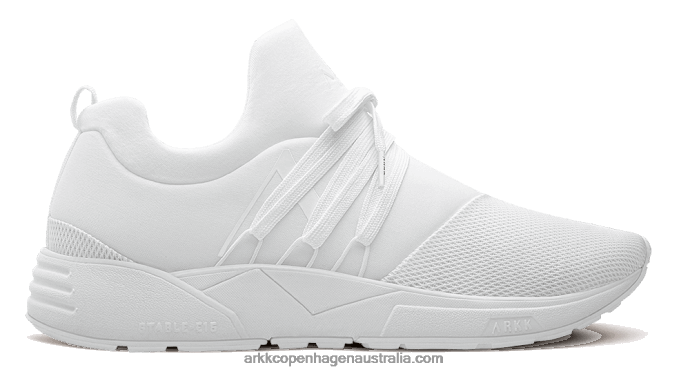 Men Raven Mesh PET S-E15 Triple White ARKK Copenhagen ZN2682