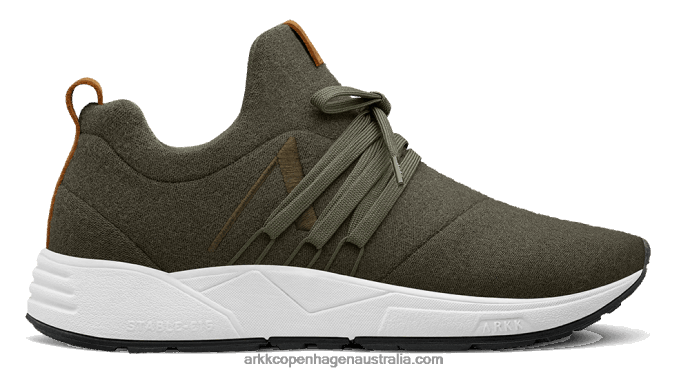 Men Raven Wool S-E15 Dark Army Brown ARKK Copenhagen ZN2653