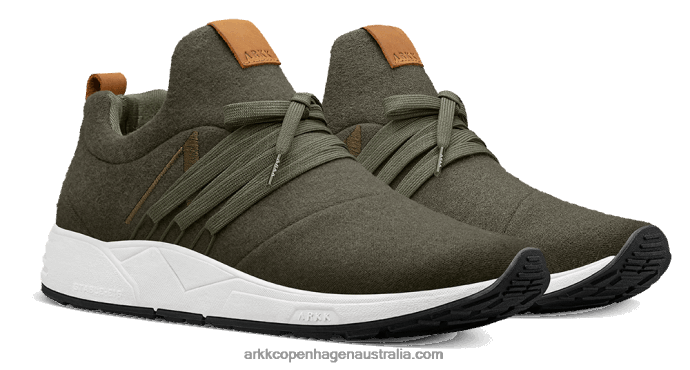 Men Raven Wool S-E15 Dark Army Brown ARKK Copenhagen ZN2653