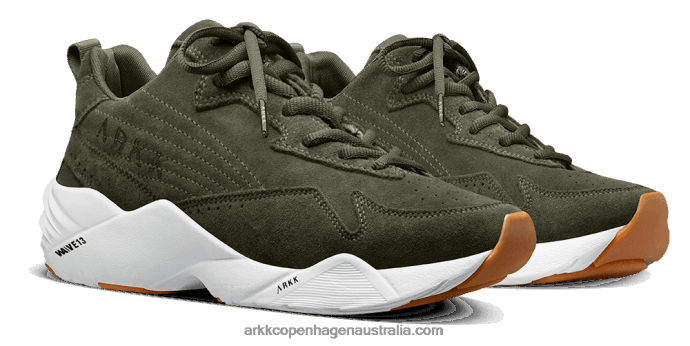 Men Tencraft Suede W13 Dark Army Gum ARKK Copenhagen ZN2656