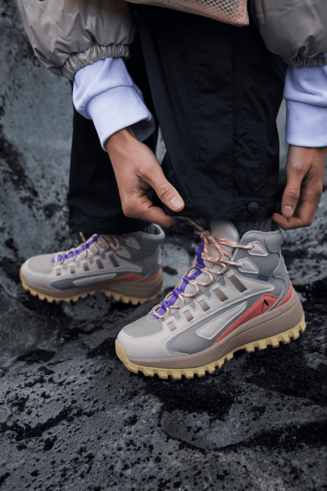 Women Apaze Hightop Leather HL T-S19 Ash Sand ARKK Copenhagen ZN26152