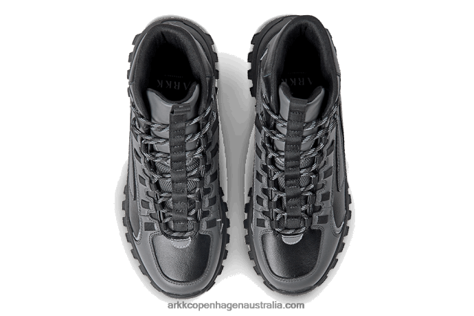 Women Apaze Hightop Leather HL T-S19 Black Castlerock ARKK Copenhagen ZN26163