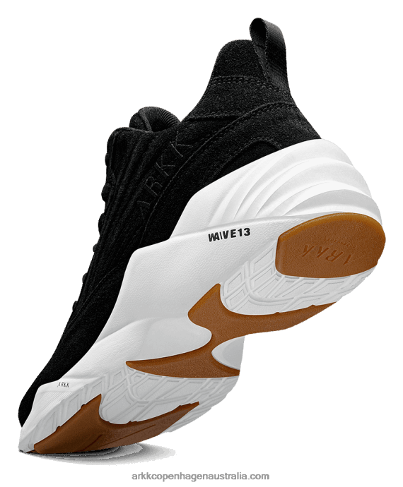 Women Tencraft Suede W13 Black Brown Gum ARKK Copenhagen ZN26182